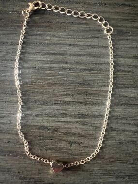 Delicate Heart Chain anklet